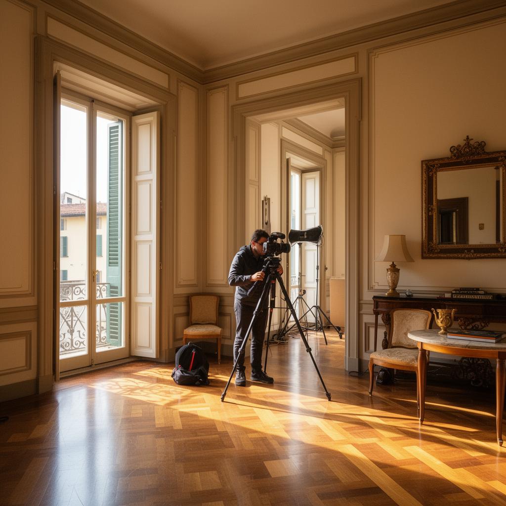 Servizio fotografico in un palazzo storico fiorentino